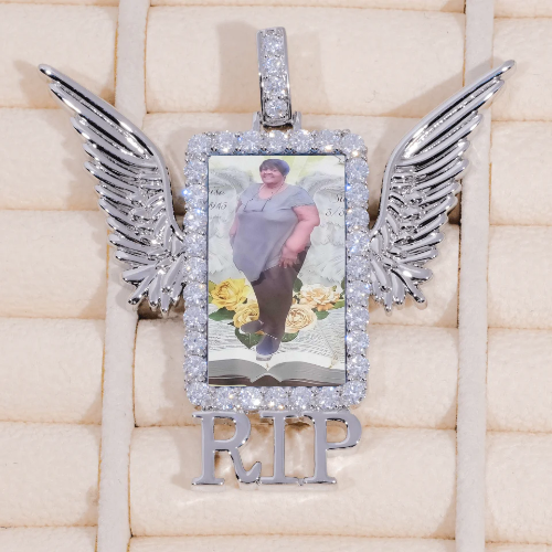 RIP WING 3D CUSTOM PICTURE PENDANT