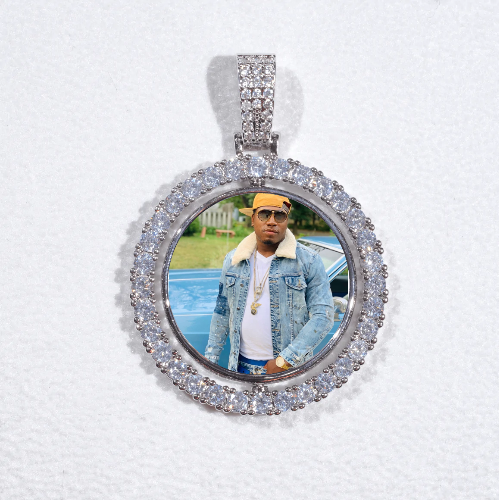 3D Spinning 2-Faced Custom Picture Pendant
