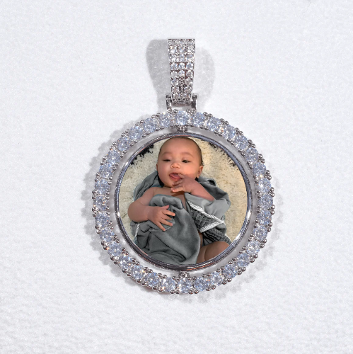 3D Spinning 2-Faced Custom Picture Pendant