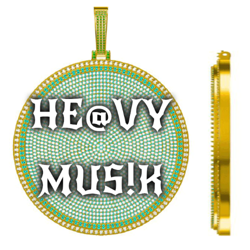 CUSTOM LETTER NECKLACE 3D BIG DISC