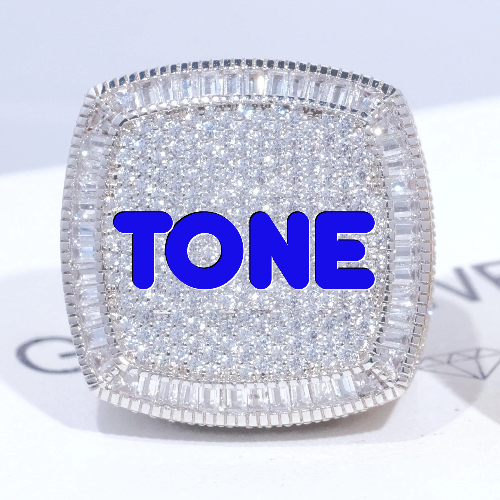 CUSTOM LETTER 3D ICED RING