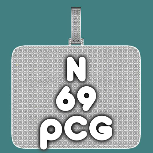 CUSTOM LETTER NECKLACE 3D BIG SQUARE