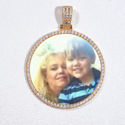 MEDIUM 3D CIRCLE CUSTOM PICTURE PENDANT