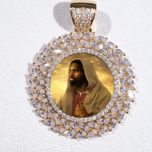 Large 3D Wheat Ear Custom Picture Pendant