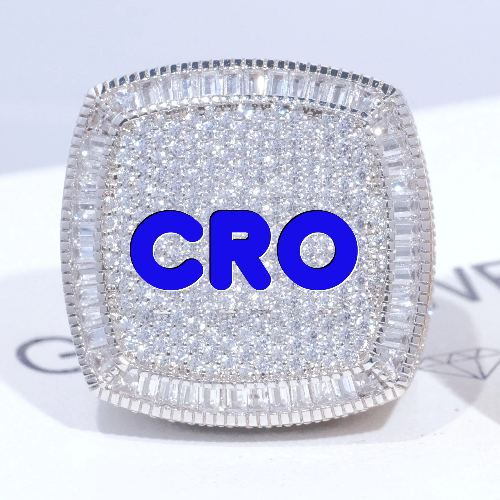 CUSTOM LETTER 3D ICED RING