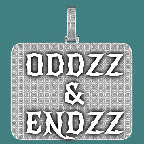 CUSTOM LETTER NECKLACE 3D BIG SQUARE