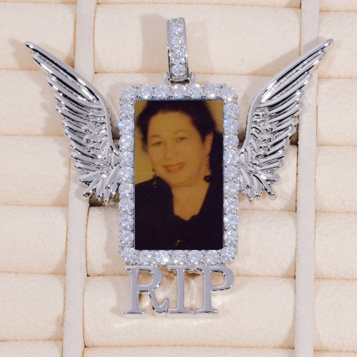 RIP WING 3D CUSTOM PICTURE PENDANT