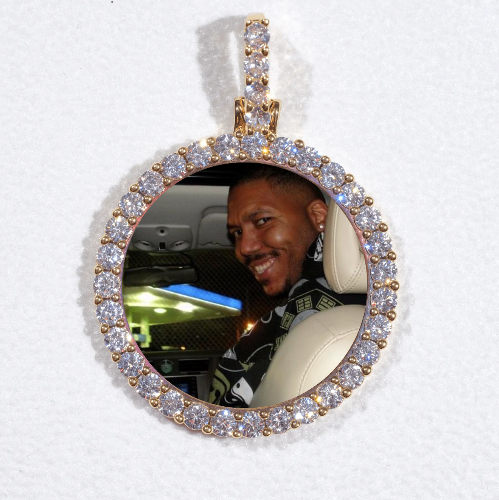 3D CIRCLE CUSTOM PICTURE PENDANT SMALL SIZE