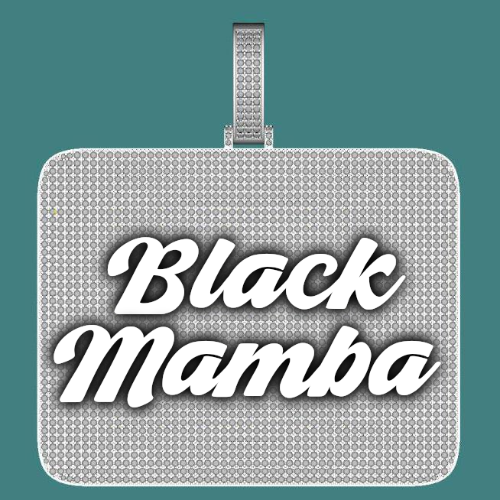 CUSTOM LETTER NECKLACE 3D BIG SQUARE