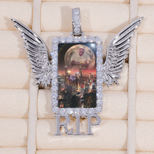 RIP WING 3D CUSTOM PICTURE PENDANT