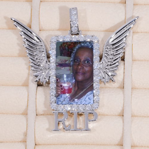 RIP WING 3D CUSTOM PICTURE PENDANT