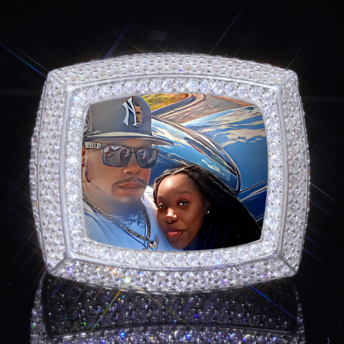 3D CUSTOM PICTURE ICED RING