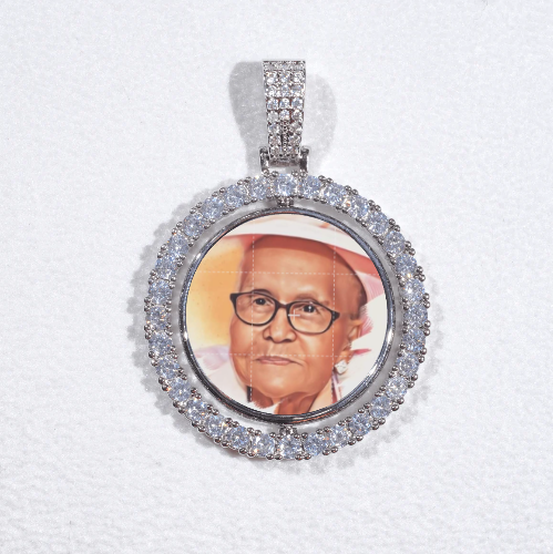 3D Spinning 2-Faced Custom Picture Pendant