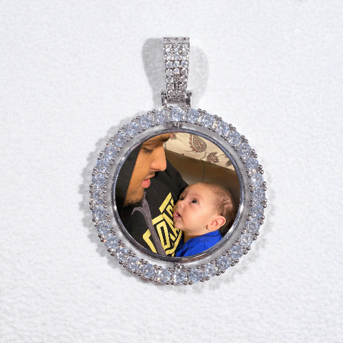 3D Spinning 2-Faced Custom Picture Pendant