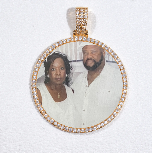 MEDIUM 3D CIRCLE CUSTOM PICTURE PENDANT