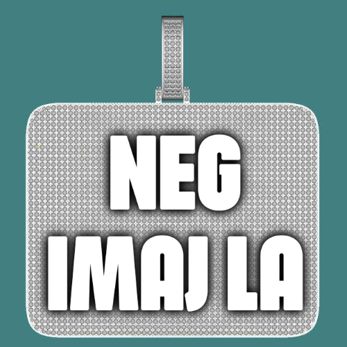 CUSTOM LETTER NECKLACE 3D BIG SQUARE