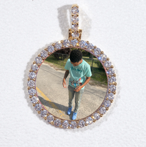 3D CIRCLE CUSTOM PICTURE PENDANT SMALL SIZE