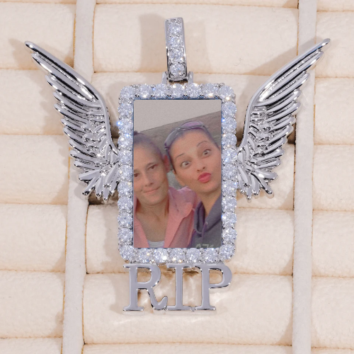 RIP WING 3D CUSTOM PICTURE PENDANT
