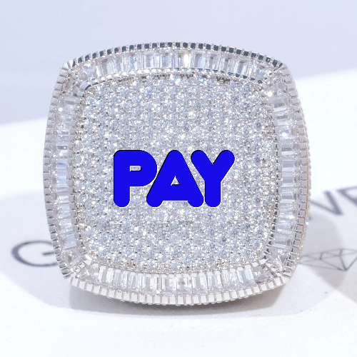 CUSTOM LETTER 3D ICED RING