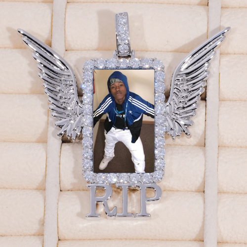 RIP WING 3D CUSTOM PICTURE PENDANT