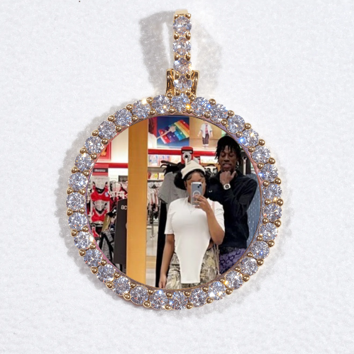 3D CIRCLE CUSTOM PICTURE PENDANT SMALL SIZE
