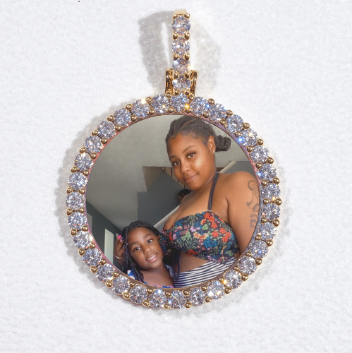 3D CIRCLE CUSTOM PICTURE PENDANT SMALL SIZE