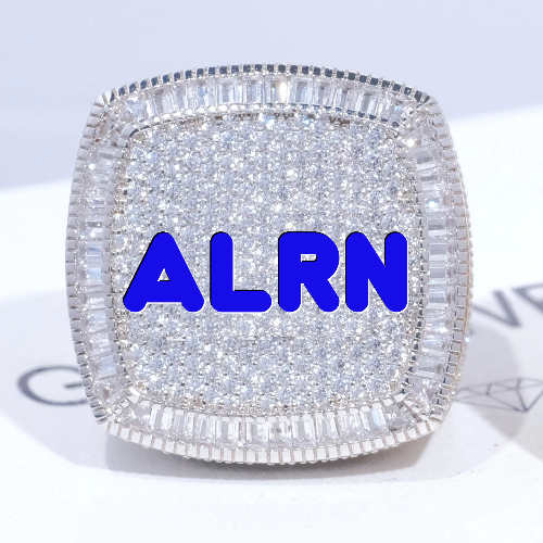 CUSTOM LETTER 3D ICED RING