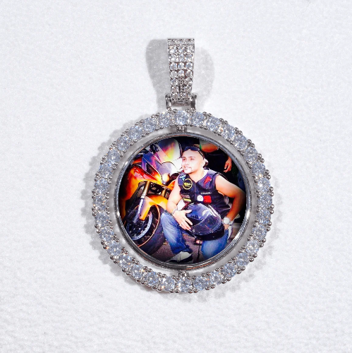 3D Spinning 2-Faced Custom Picture Pendant