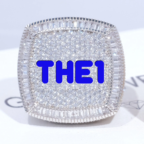 CUSTOM LETTER 3D ICED RING