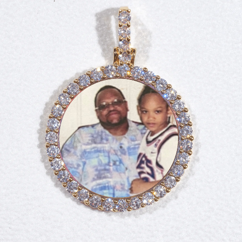 3D CIRCLE CUSTOM PICTURE PENDANT SMALL SIZE