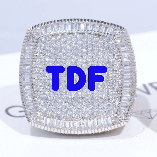 CUSTOM LETTER 3D ICED RING