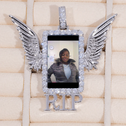 RIP WING 3D CUSTOM PICTURE PENDANT