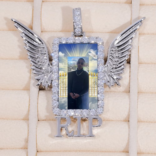 RIP WING 3D CUSTOM PICTURE PENDANT