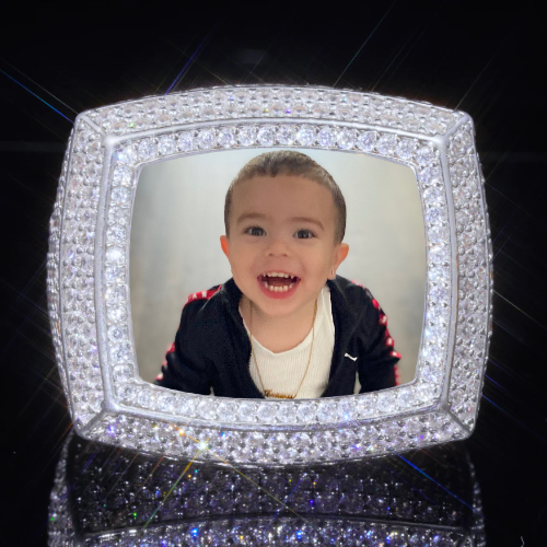 3D CUSTOM PICTURE ICED RING