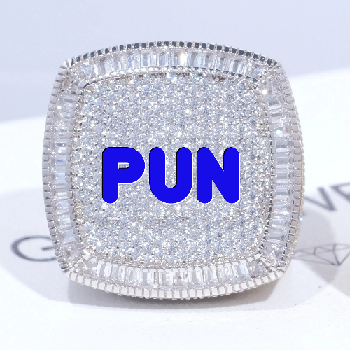 CUSTOM LETTER 3D ICED RING