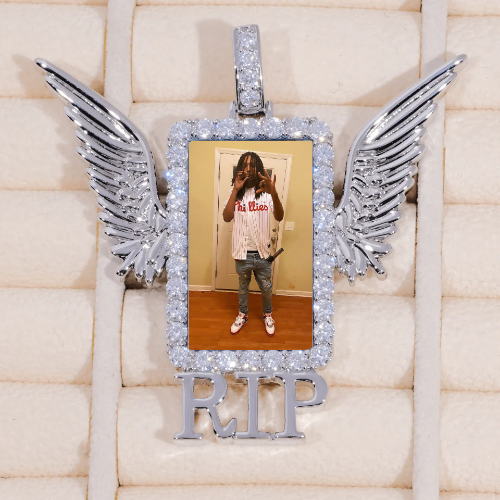 RIP WING 3D CUSTOM PICTURE PENDANT
