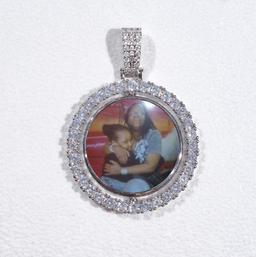 3D Spinning 2-Faced Custom Picture Pendant