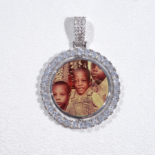 3D Spinning 2-Faced Custom Picture Pendant