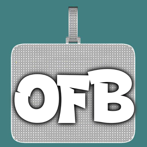 CUSTOM LETTER NECKLACE 3D BIG SQUARE