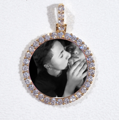 3D CIRCLE CUSTOM PICTURE PENDANT SMALL SIZE