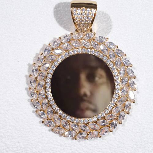Large 3D Wheat Ear Custom Picture Pendant