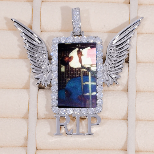 RIP WING 3D CUSTOM PICTURE PENDANT
