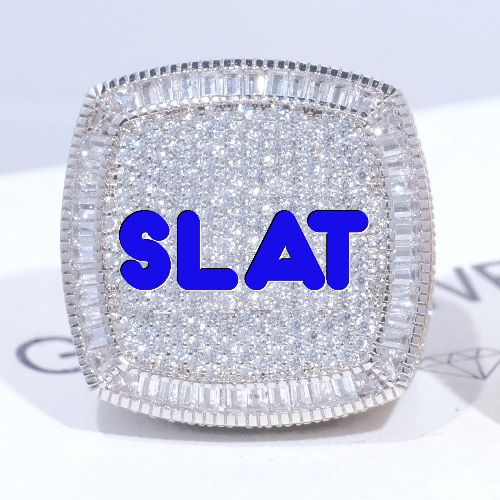 CUSTOM LETTER 3D ICED RING