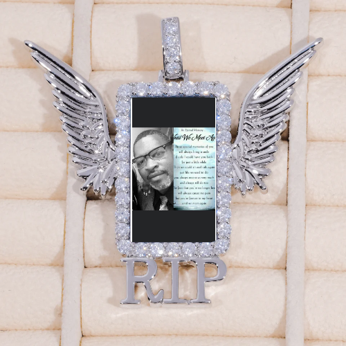 RIP WING 3D CUSTOM PICTURE PENDANT