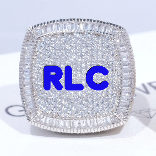 CUSTOM LETTER 3D ICED RING