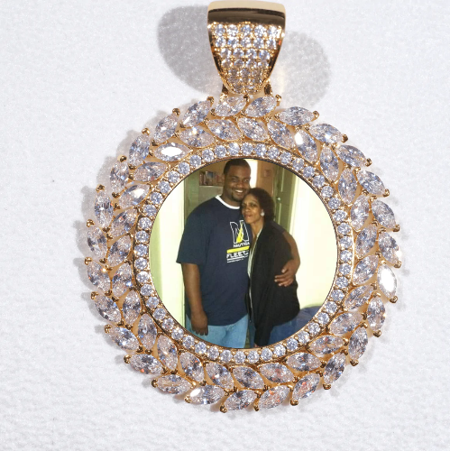 Large 3D Wheat Ear Custom Picture Pendant