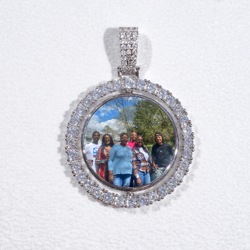 3D Spinning 2-Faced Custom Picture Pendant