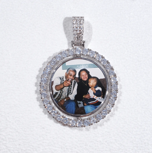 3D Spinning 2-Faced Custom Picture Pendant