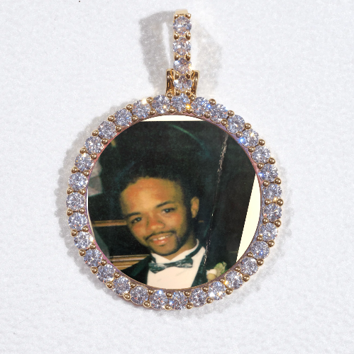 3D CIRCLE CUSTOM PICTURE PENDANT SMALL SIZE