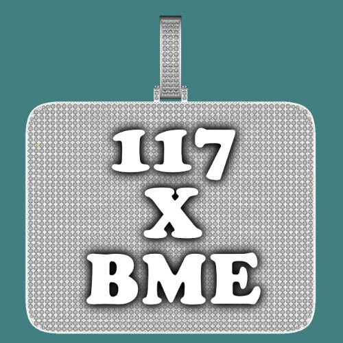 CUSTOM LETTER NECKLACE 3D BIG SQUARE